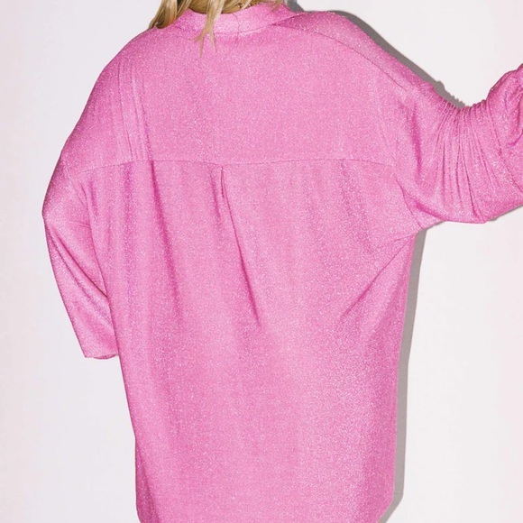 Princess Polly EVOLVING SHIRT DRESS PINK SIZE 4 - Picture 4 of 5